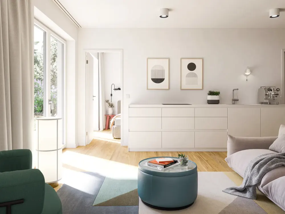 Erstbezug Neubau, Wohnung 1. OG in Vaterstetten/Baldham am Waldrand