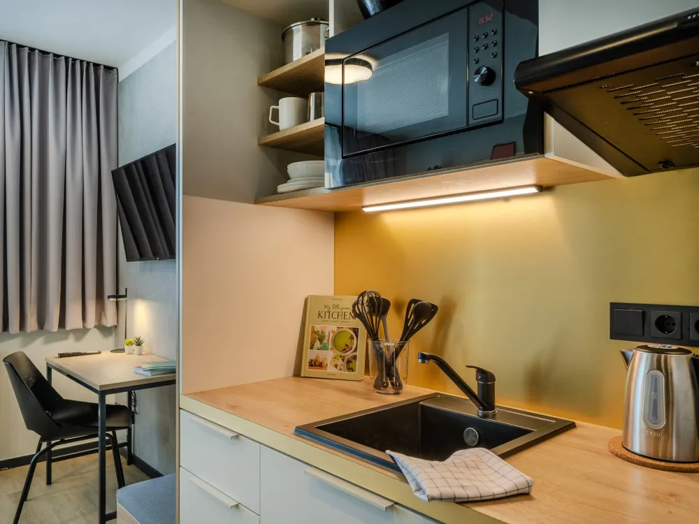 Möbliertes Studio Apartment in einer Coliving-Community