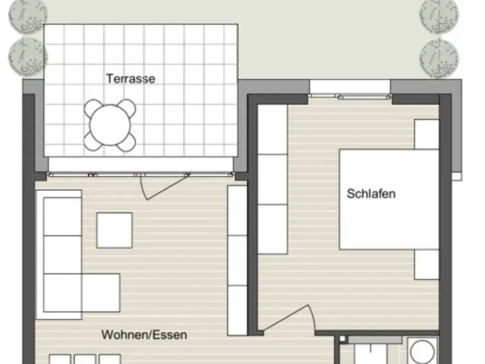 Erstbezug - Wohnung für Senioren mit Terrasse und Garten zu vermieten