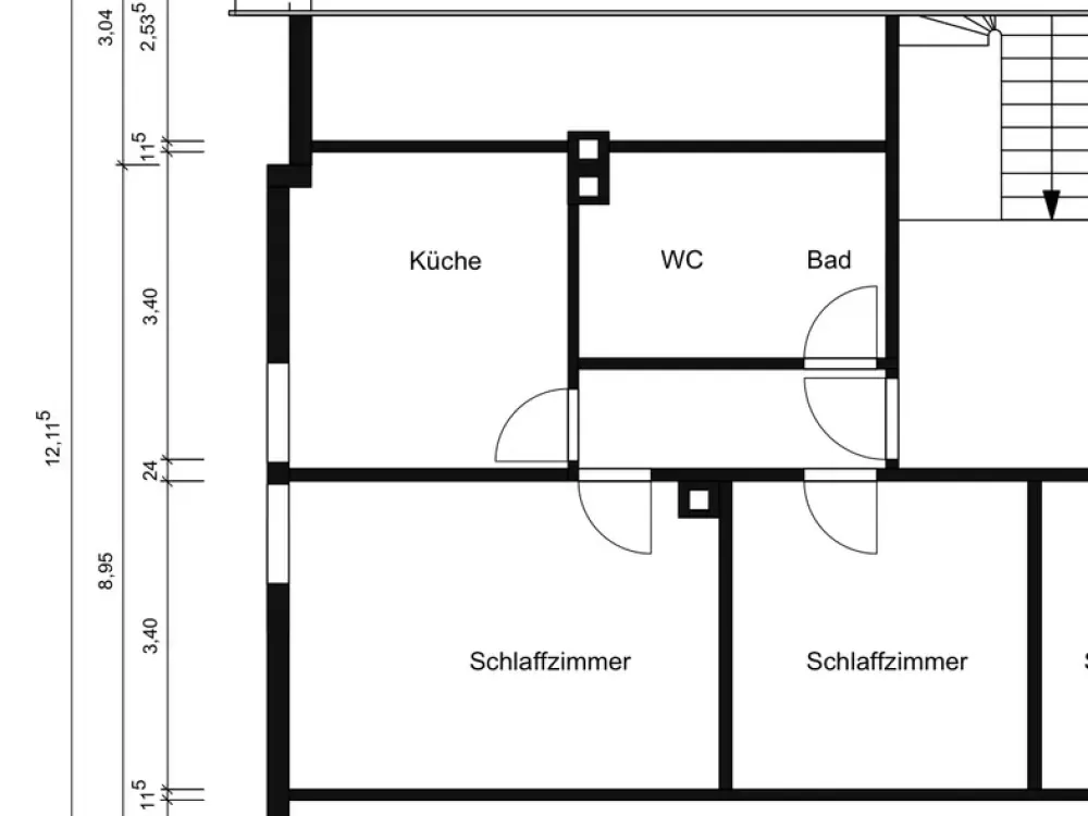 Modernisierte 2-Zimmer-Wohnung in Weiler z. Stein