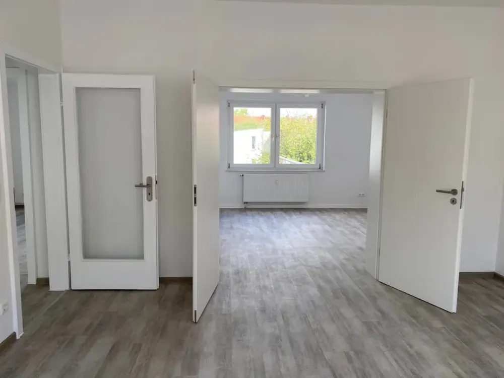 Modern renovated, bathtub bathroom with window