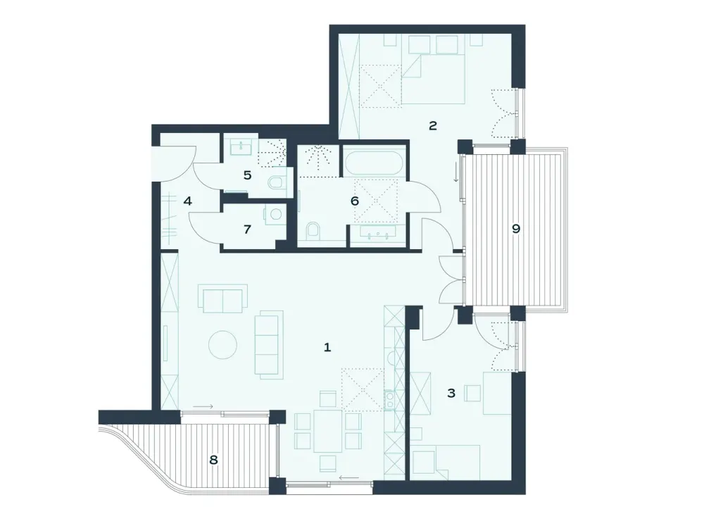 Leben an der Dahme!, großzügige 3-Zimmer-Wohnung mit Balkon