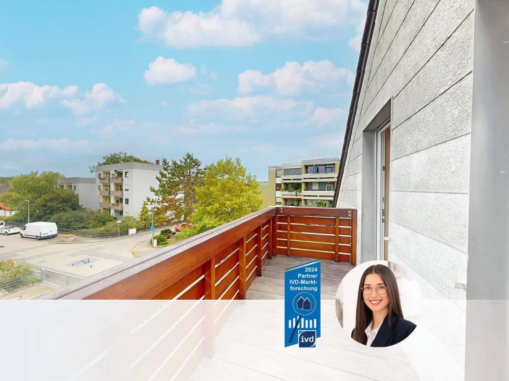 IMMOPARTNER - 3-ZIMMER-DACHGESCHOSSWOHNUNG MIT BALKON UND GARAGE