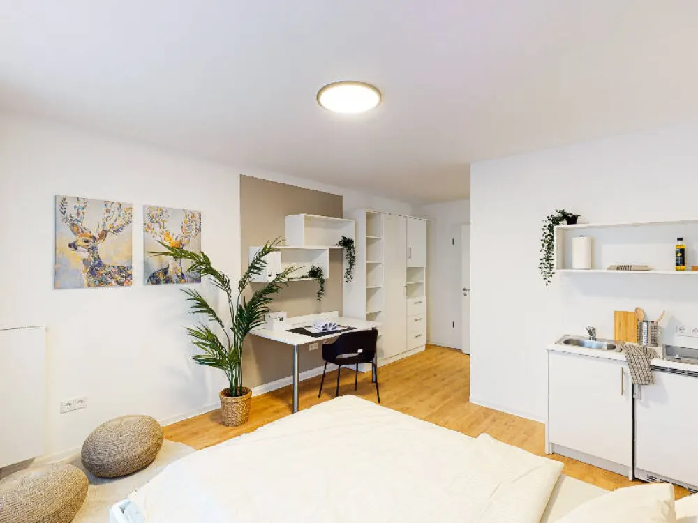 Frei ab sofort! Modernes & möbliertes 1-Zimmer Mikroapartment, füßläufig zum Harbuger Bahnhof!