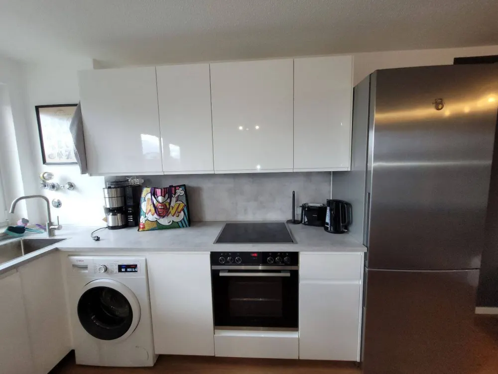Central and Fully Furnished 1.5-Room Apartment with Balcony