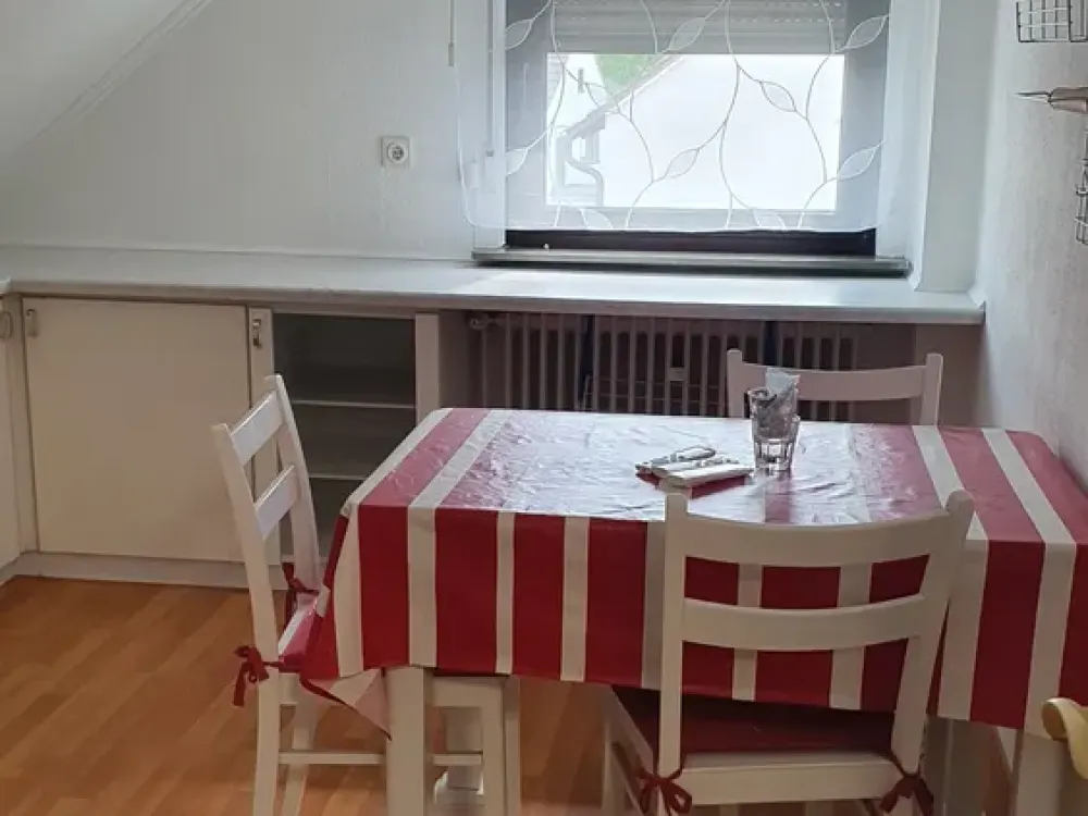 Schöne, ruhige voll möblierte Dachgeschosswohnung- 40 m², 2 Zimmer +Küche+Bad- sofort bezugsbereit