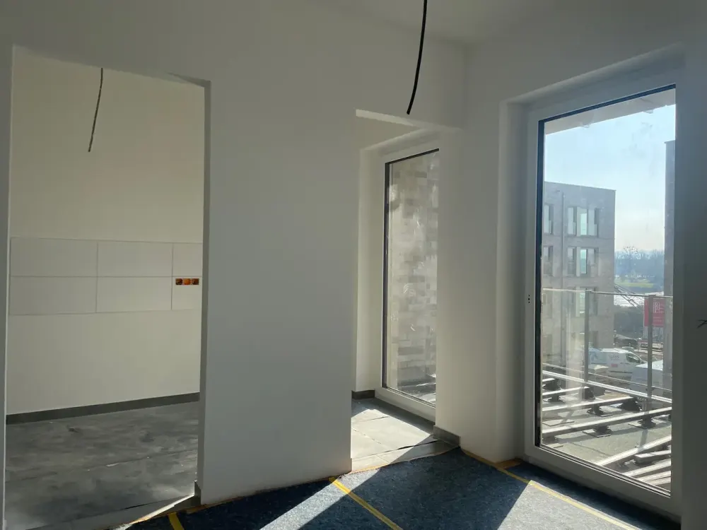 Exclusive 2-room apartment with fitted kitchen, balcony and view