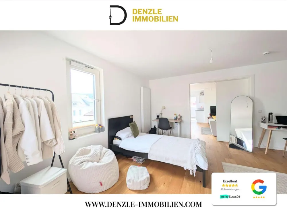Lichtdurchflutete Dachgeschosswohnung mit Einbauküche & Weitblick über Stuttgart-Süd