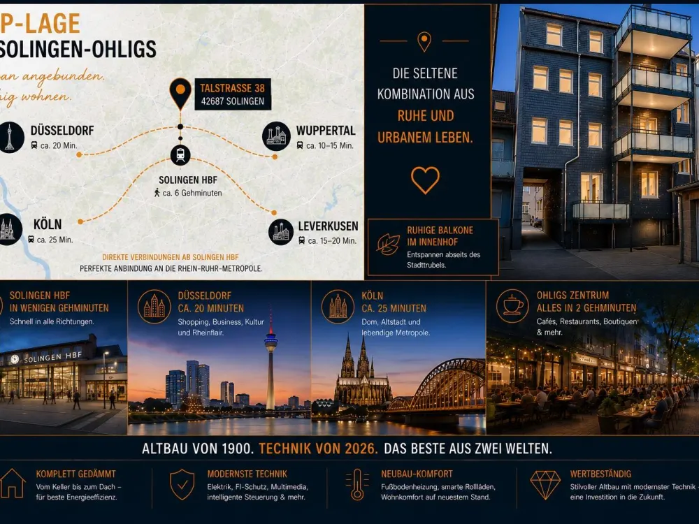 +++ 15 دقيقة إلى Ddorf/Köln، SG OHLIGS PREMIUM، 4 غرف، شرفة، ~120م