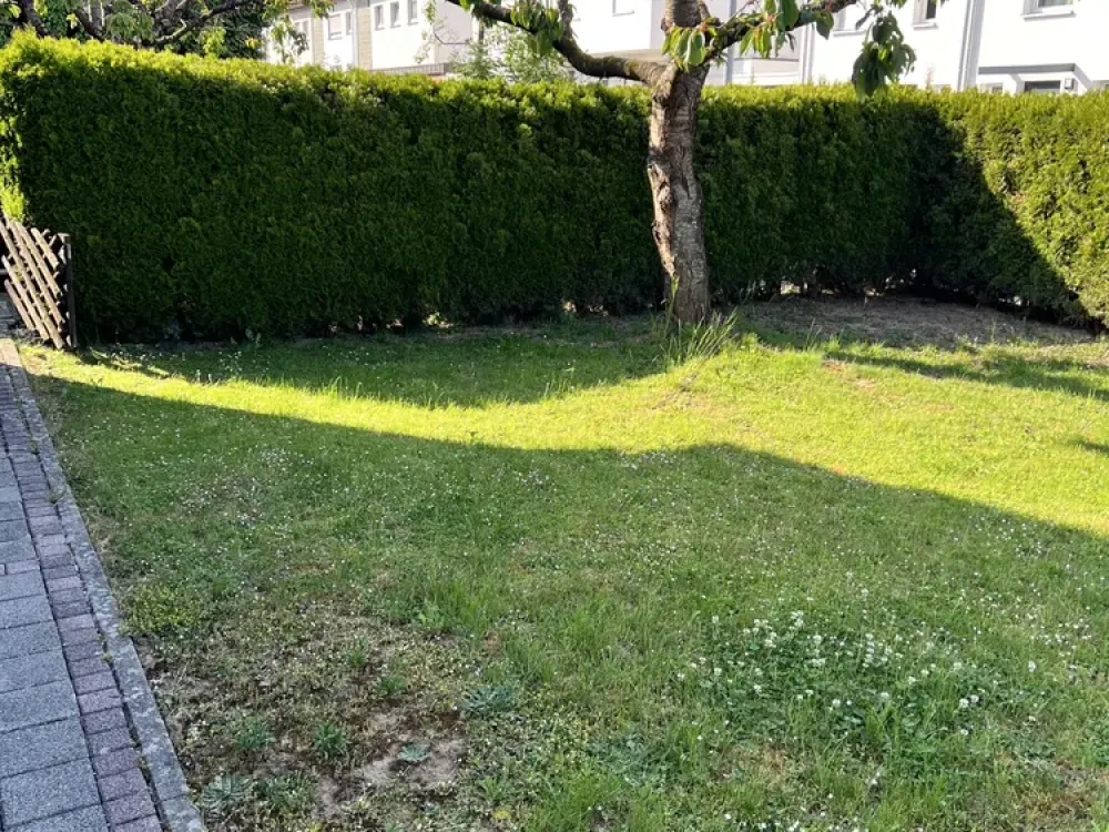 Renovierte Wohnung mit hochwertigerEinbauküche, kleinem Garten und großzügigem Bad-frei ab sofort!!
