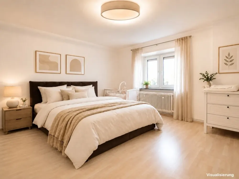 Living with Old Building Charm: 3-Room Apartment with Daylight Bathroom in Offenbach-Rumpenheim