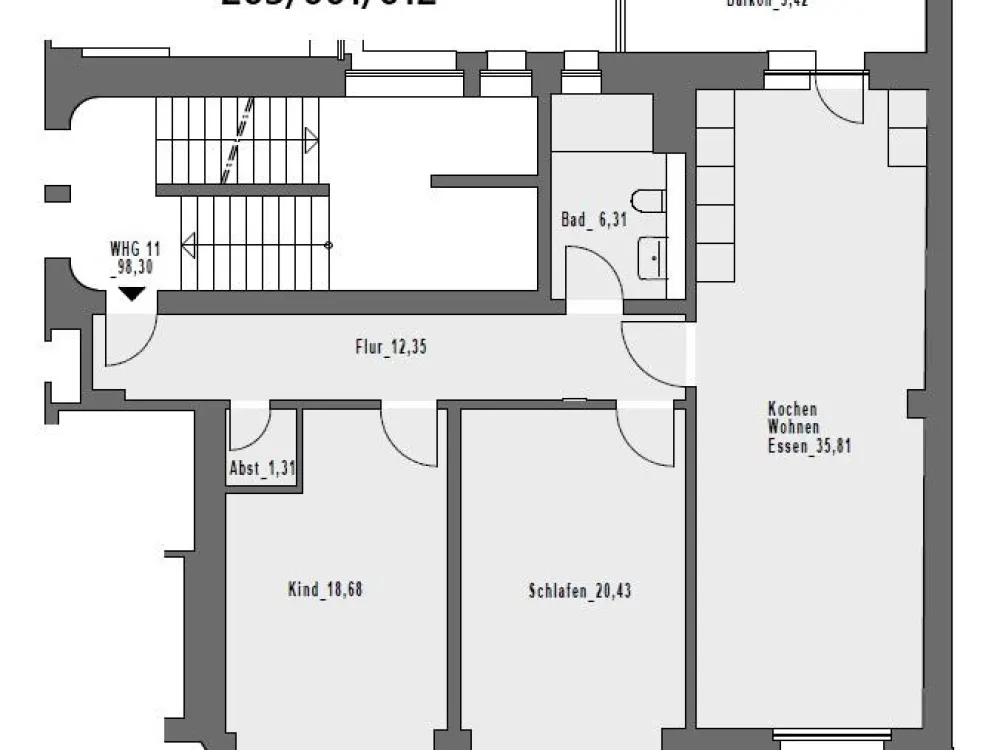 3 Zimmer in Hagen, Aufzug, Wärmepumpe, Fassadenvollwärmeschutz,