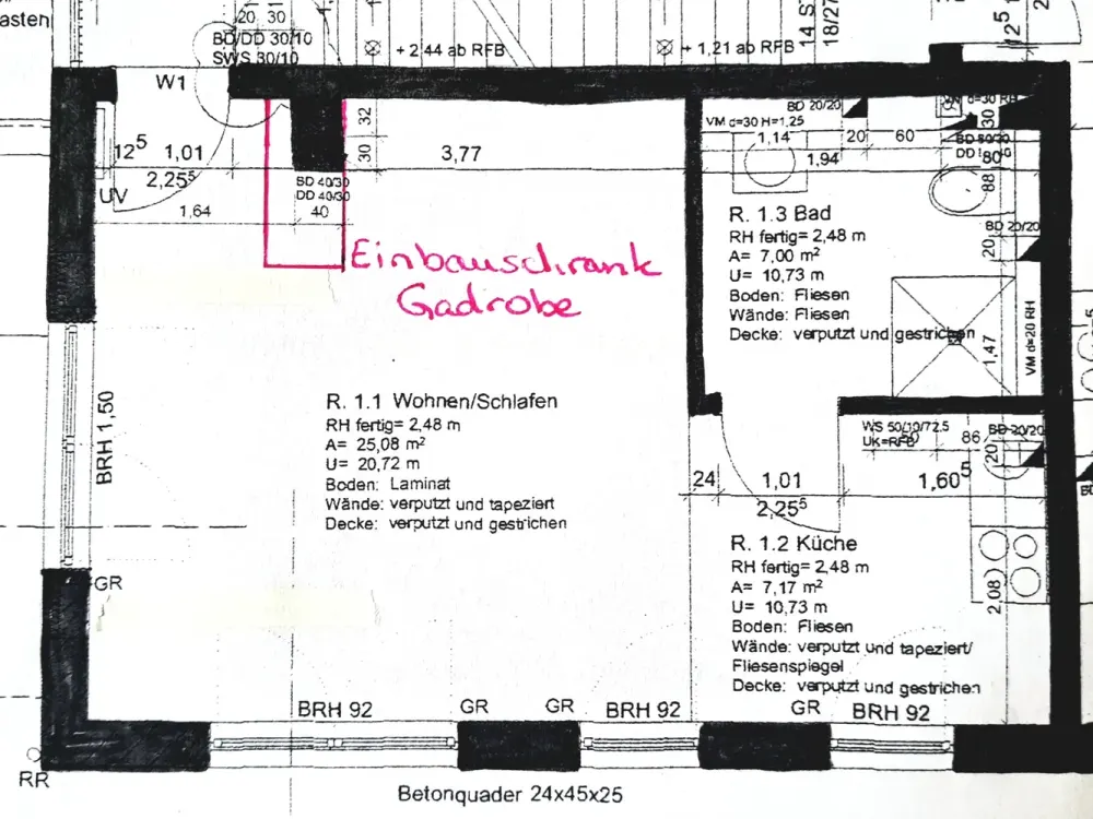 Rollstuhlgerechte 1,5-Zimmer-Wohnung
