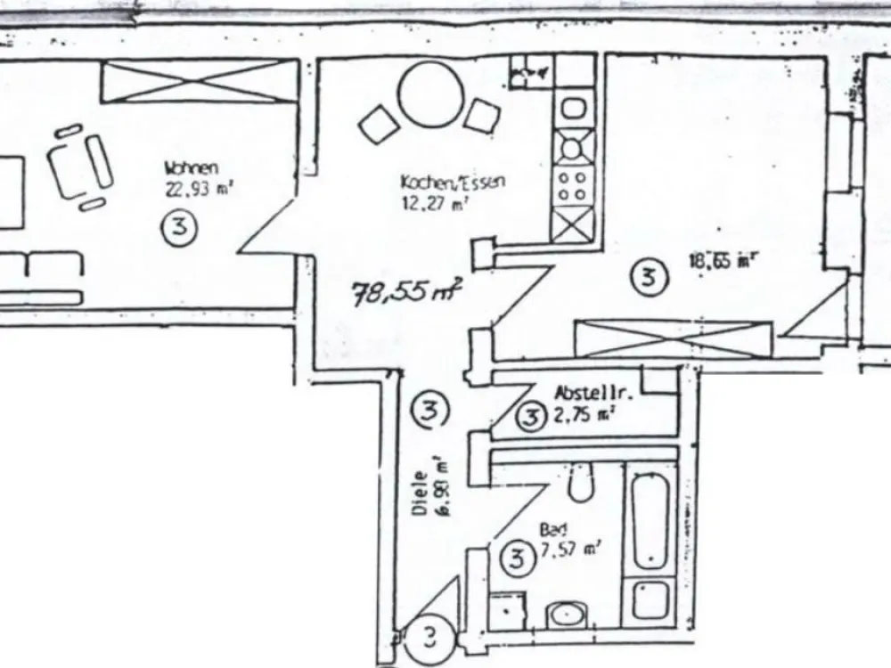 Befristete 2 Zimmer Wohnung 01.10-30.11.26 Leipzig Süd-Ost