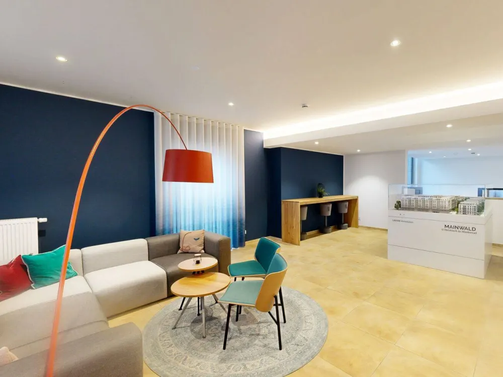 Helles, möbliertes 1-Zimmer-Apartment
