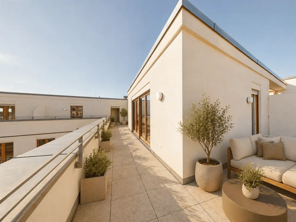 Penthouse-Living: Ihr Platz an der Sonne