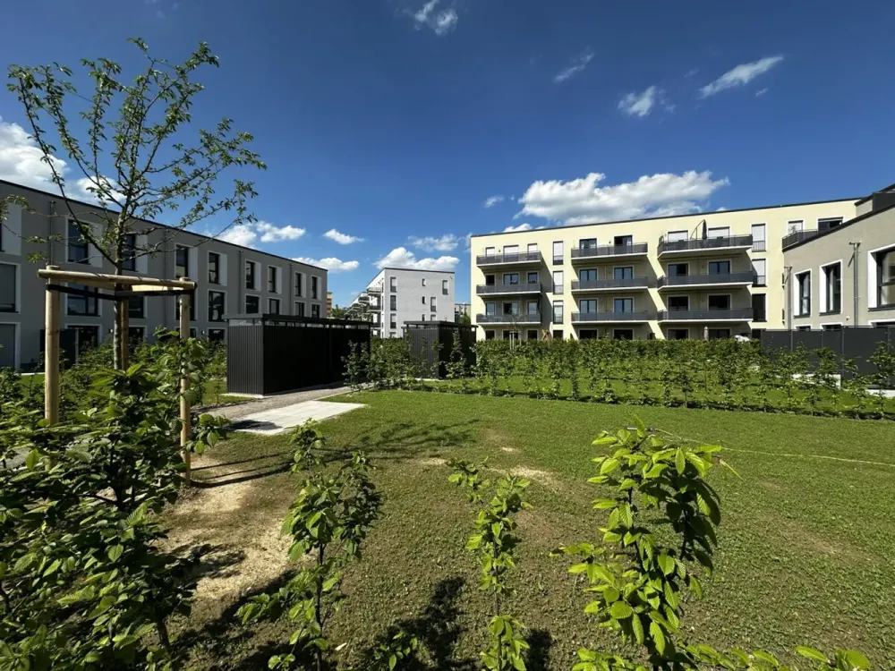 Traumhafte 4 -Zimmer-Neubauwohnung: Barrierefrei, familienfreundlich, mit Blick ins Grüne!