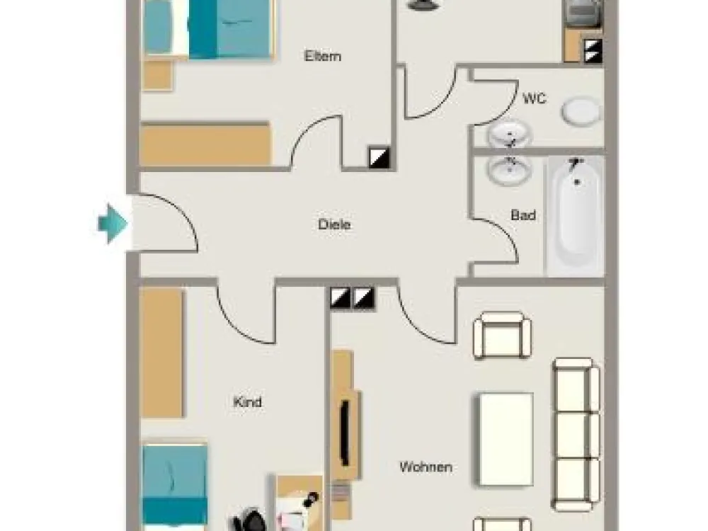 3-Zimmer-Wohnung in Leverkusen Schlebusch
