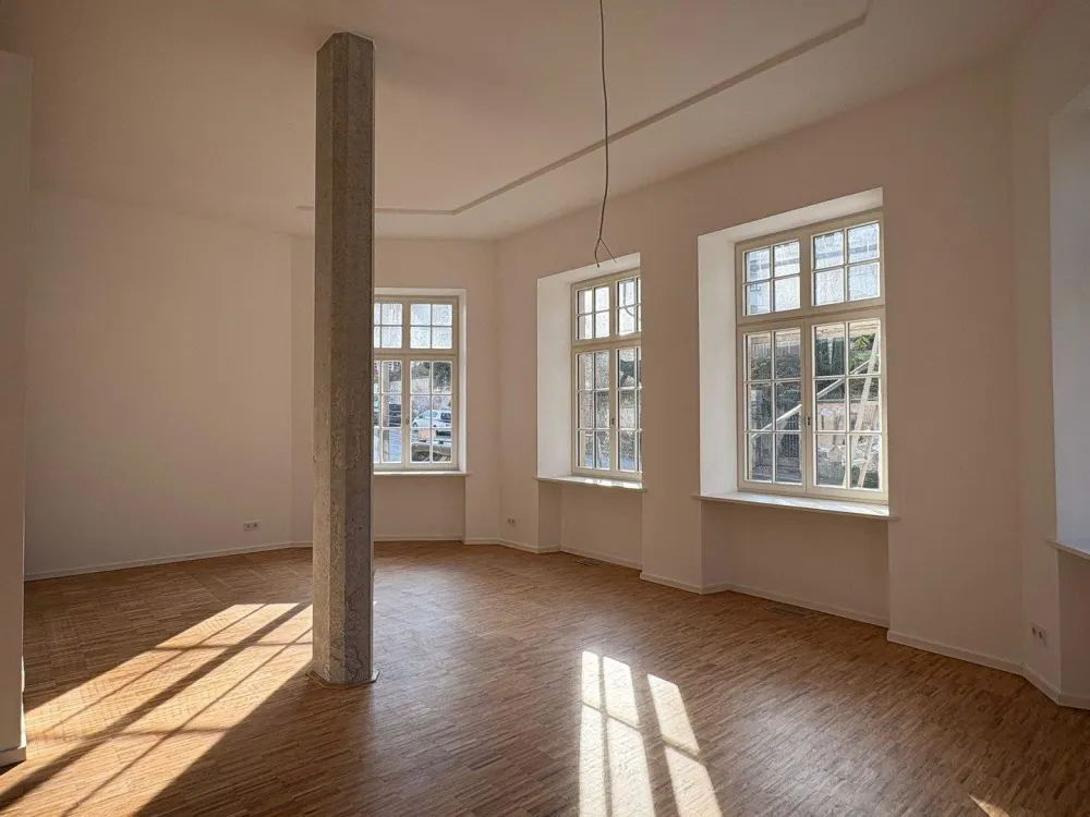 *exklusive Atelierwohnung in dem historischen Saal des bekannten Lahmann-Sanatoriums am Weißen Hirsch*
