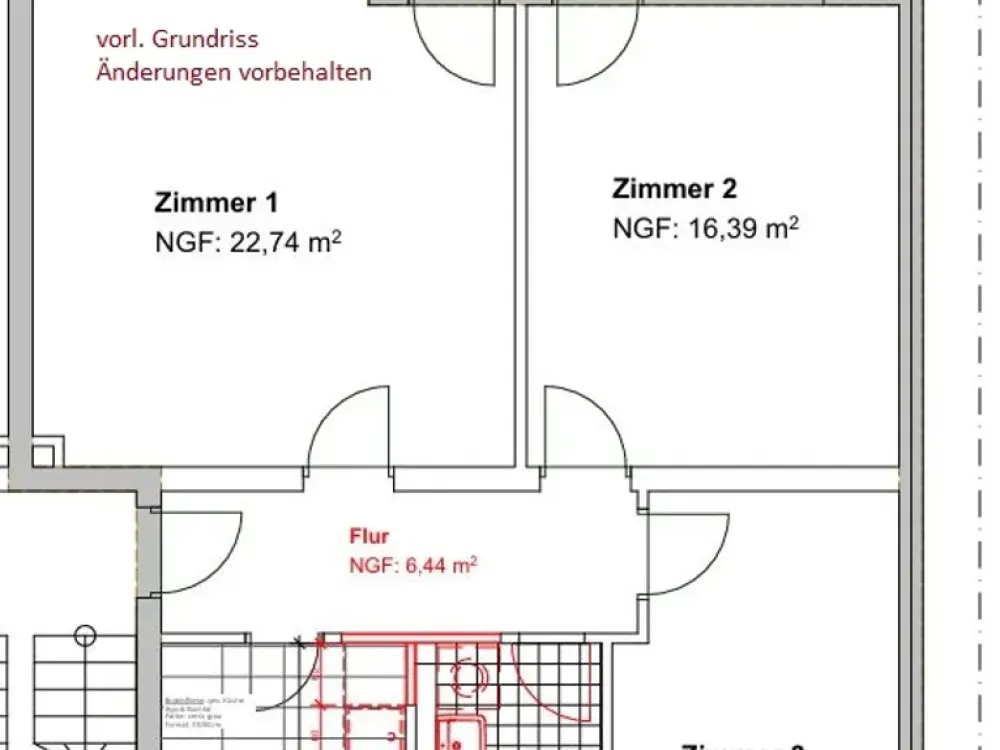 شقة رائعة من 3 غرف مع شرفة في Märchenviertel!