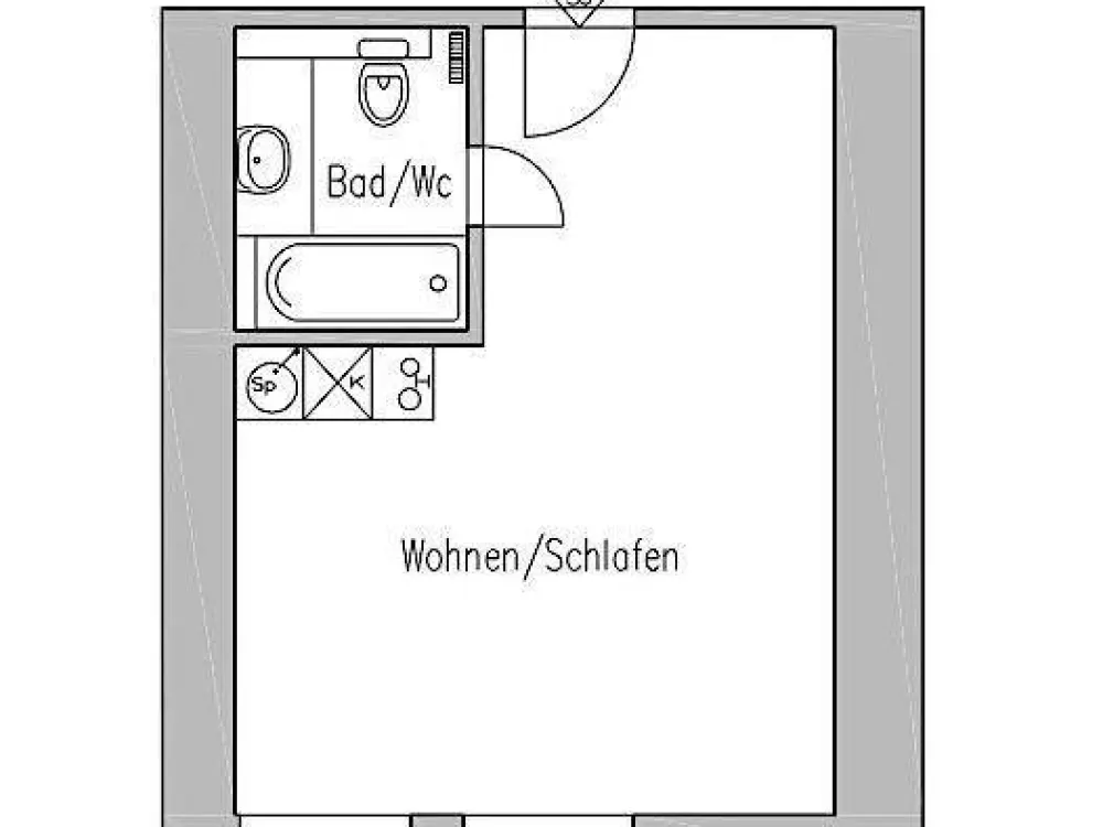 Neustadt! Dach-Apartment mit Badewanne