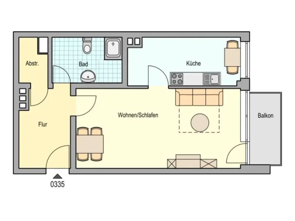 Modernisierte Singlewohnung in Herne-Sodingen mit Balkon!