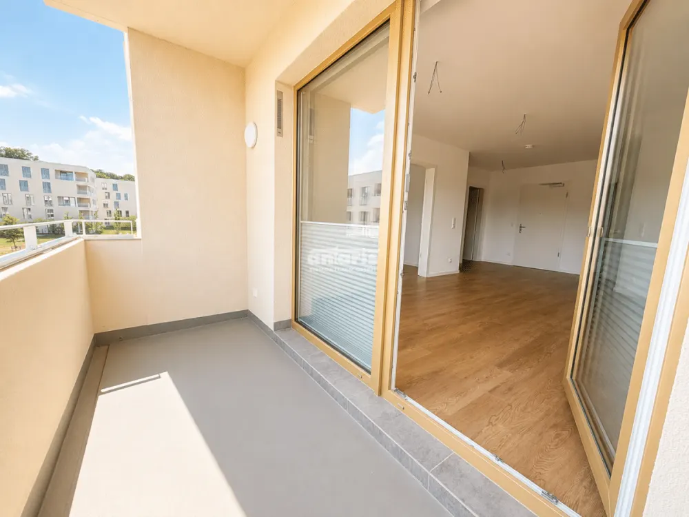 شركة antaris Immobilien GmbH شقة من غرفتين في Steigereck - مبنى جديد، شرفة، موقف سيارات