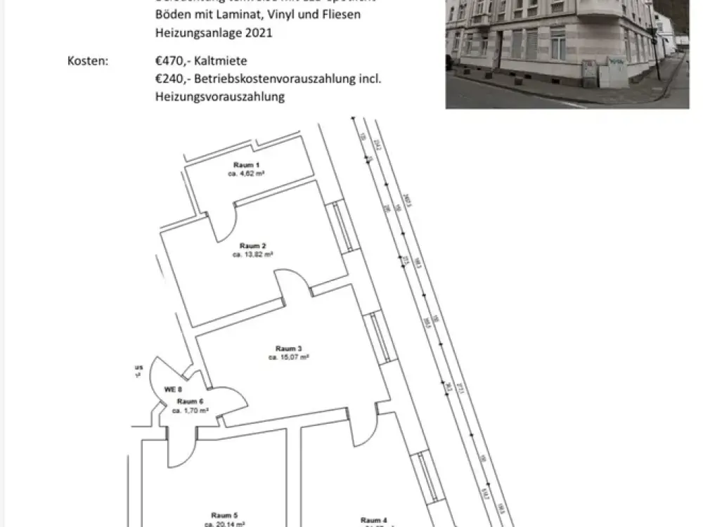 Hagen-Haspe: 3-Zimmer-Wohnung mit 77 m² Wohnfläche ab sofort frei