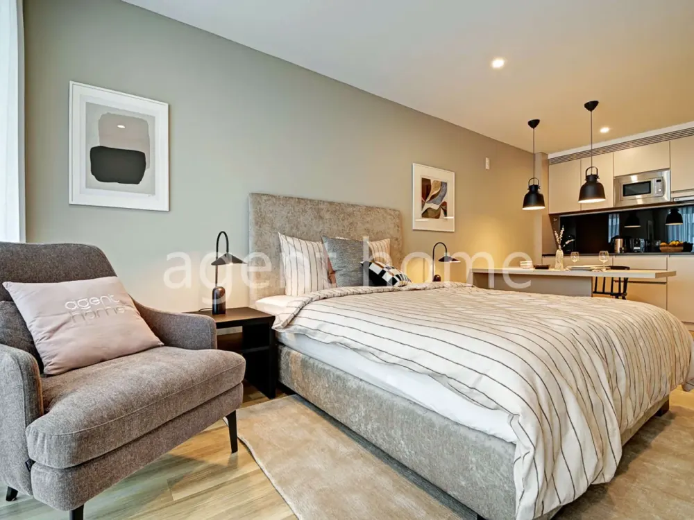 FURNISHED - BEST LOCATION - Modern Business Apartment with Balcony