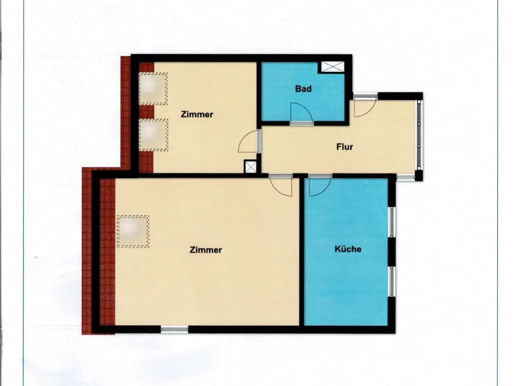 Renting Attic Apartment Bruchsal 60sqm from 01.11.