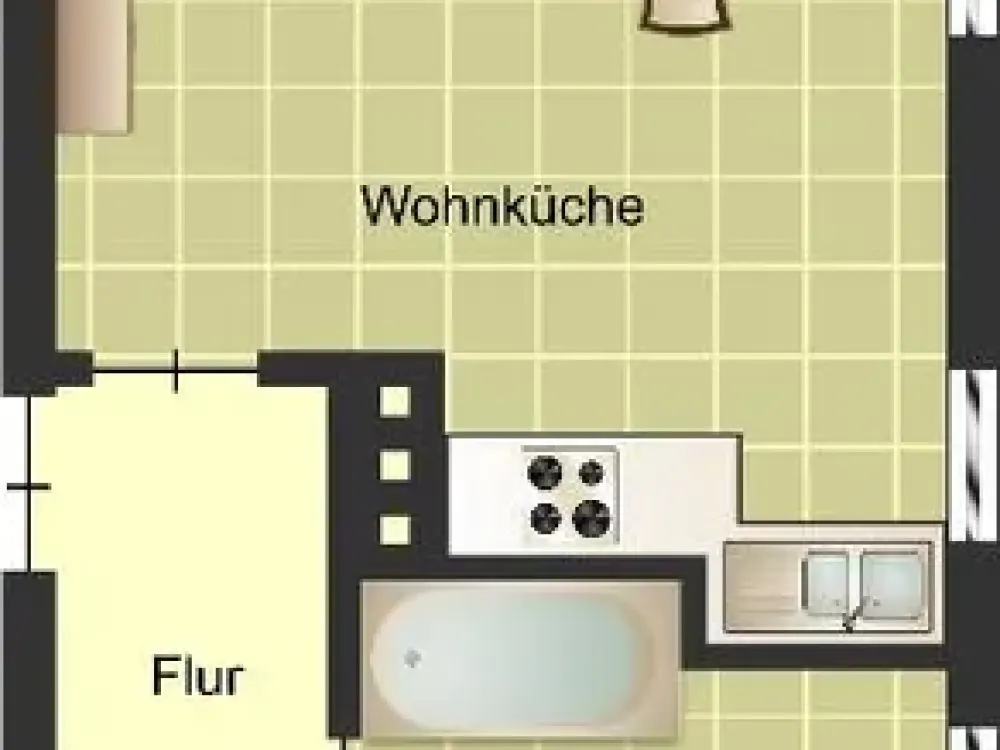 2-Zimmer-Wohnung in Duisburg Huckingen
