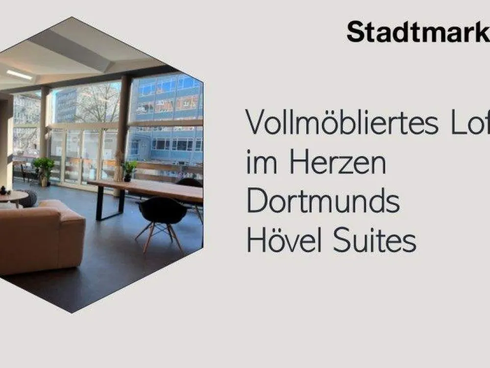 Vollmöbliertes Loft im Herzen Dortmunds I Hövel Suites