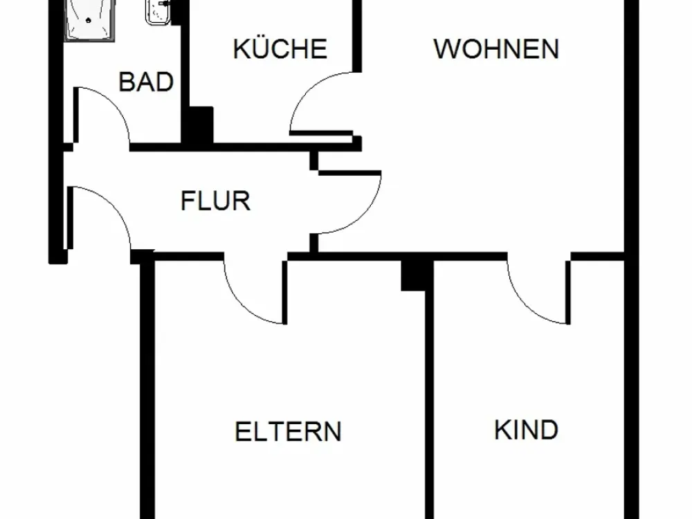Schöne Wohnung sucht Mieter: zentrale 3-Zimmer-Wohnung