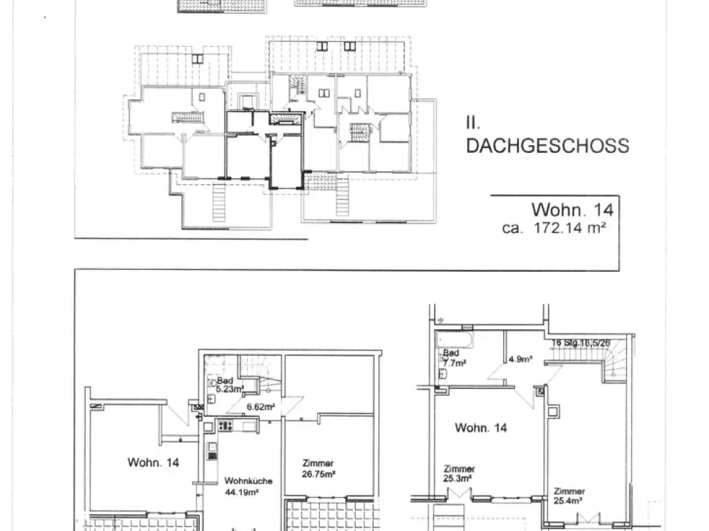 Wellingsbüttel/Sasel, WG geeignet, Exklisive 4-Zi. Maisonette. - gr Dachter.