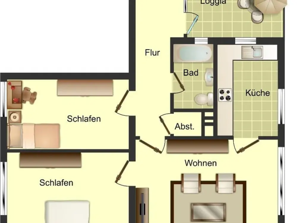 Ideal für Paare mit schönem Boden in Duisburg