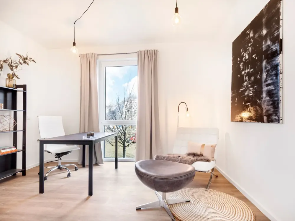 "Parkside Schönefeld" | Stilvolle 2-Zimmer-Wohnung mit Balkon und Einbauküche
