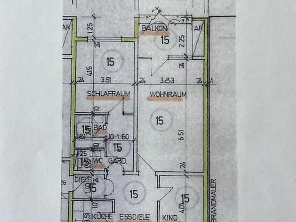 ruhige 3,5 Zimmer Wohnung mit 2x Balkon