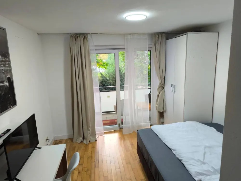 only 300 per WEEK - beautiful apartments in the Brentano Park/near the exhibition center - minimum rental period from 1 week - flexible notice