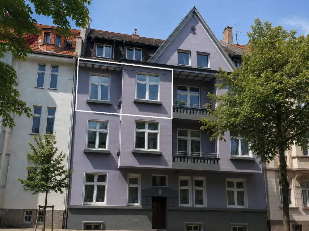 Completely Renovated Art Nouveau Old Building 2RKB + Balcony in Flingern / Grafenberg