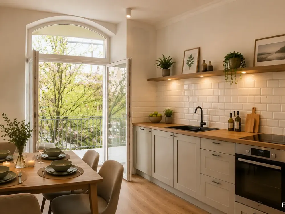 Completely Renovated Art Nouveau Old Building 2RKB + Balcony in Flingern / Grafenberg