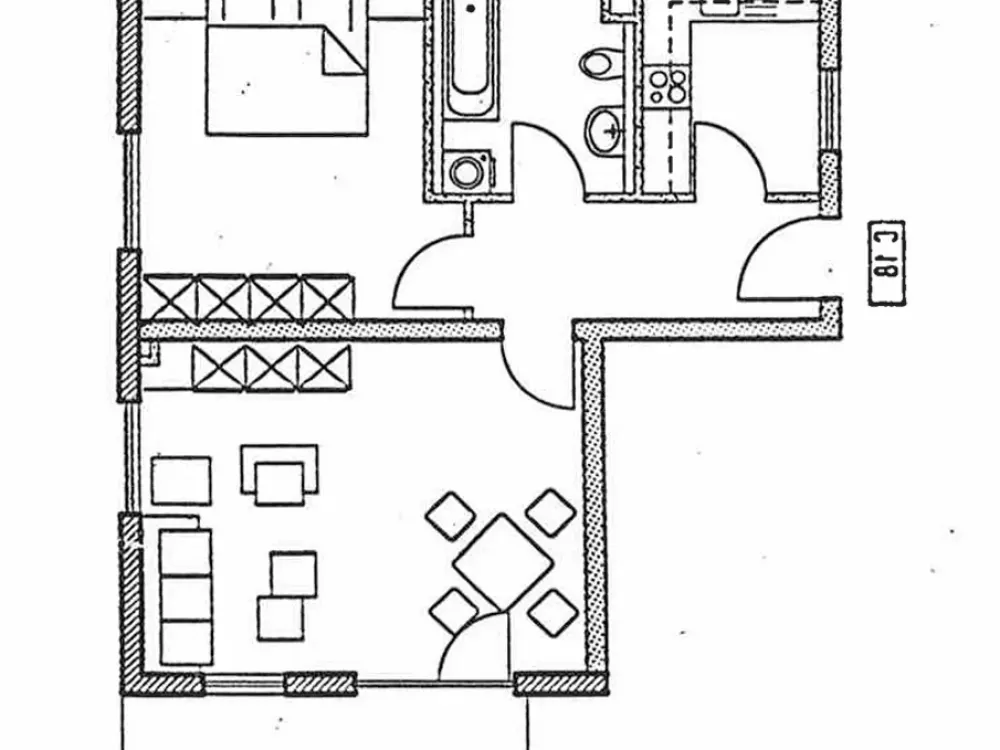 Großzügige seniorengerechte Wohnung mit Balkon und Einbauküche