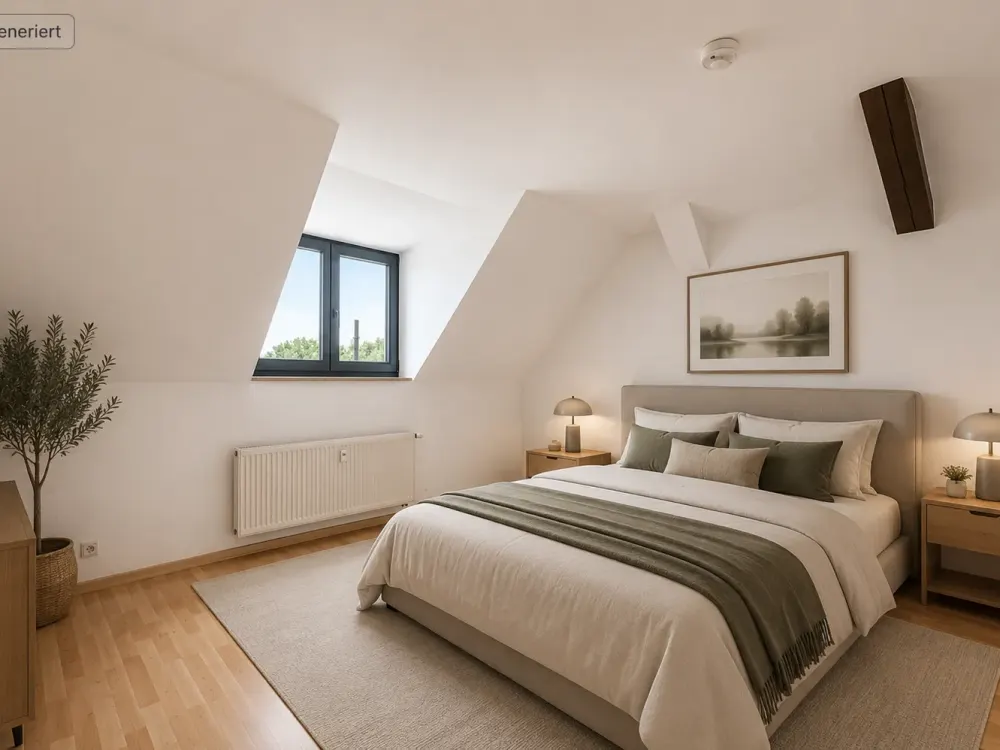 Bright 3-Room Apartment with Built-in Kitchen and Bathroom with Underfloor Heating Including Parking Space