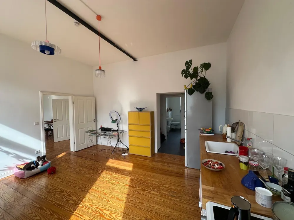 Schöne sanierte Altbauwohnung, 2,5-Zimmer, Terrasse