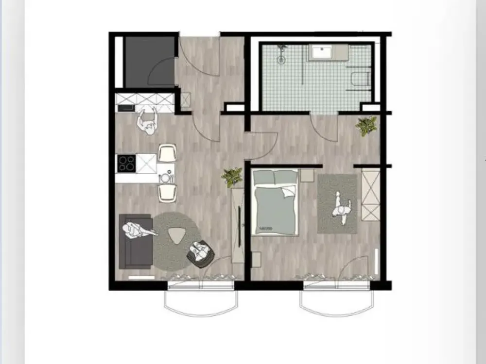 NEU: Erstbezug! Hochwertige & barrierearme 2-Zi.-Wohnung in Frankfurt Sachsenhausen