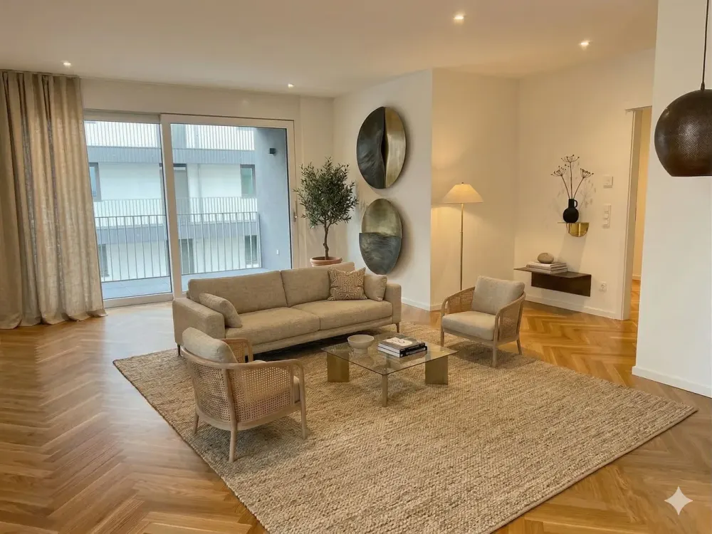 Sonnige 3 Zimmer-Wohnung im Fünf Häuser Quartier!