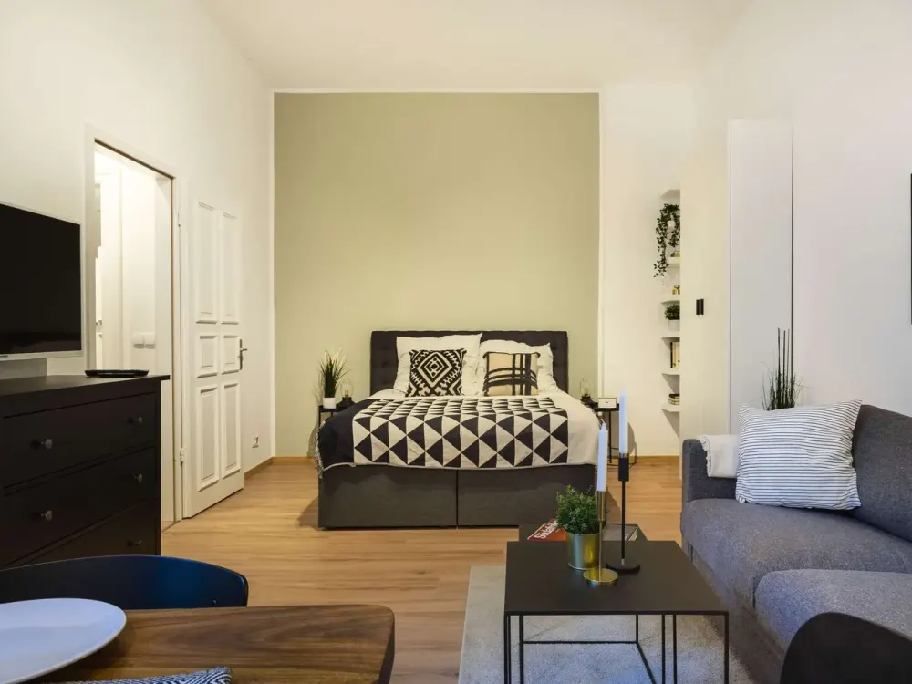 1- Zimmer Wohnung mit modernem Interior