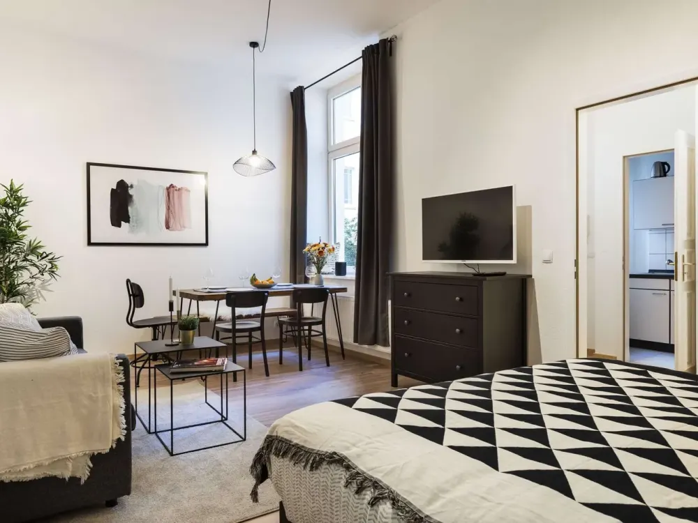 1- Zimmer Wohnung mit modernem Interior