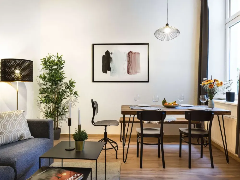 1- Zimmer Wohnung mit modernem Interior