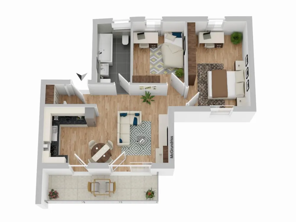 Furnished Apartment | Worry-Free All Around | City Location | Parking Space