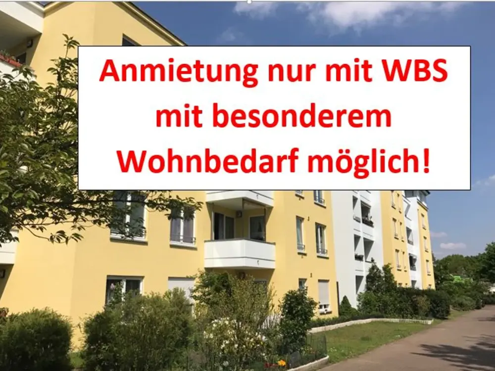 Anmietung nur mit WBS maximum 140 mit besonderem Wohnbedarf möglich!
